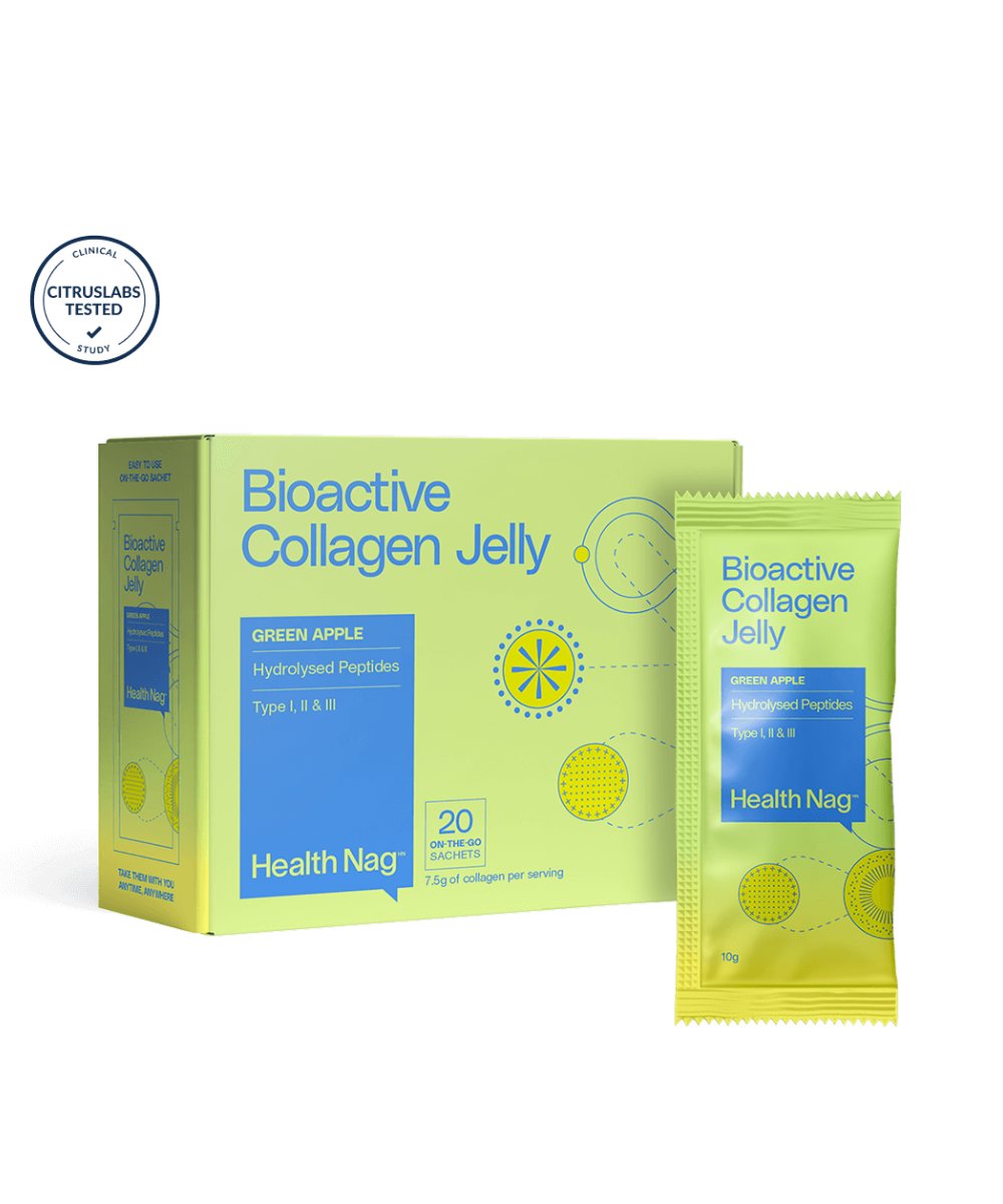 Health Nag Bioactive Collagen Jelly Sachets – Green Apple 
